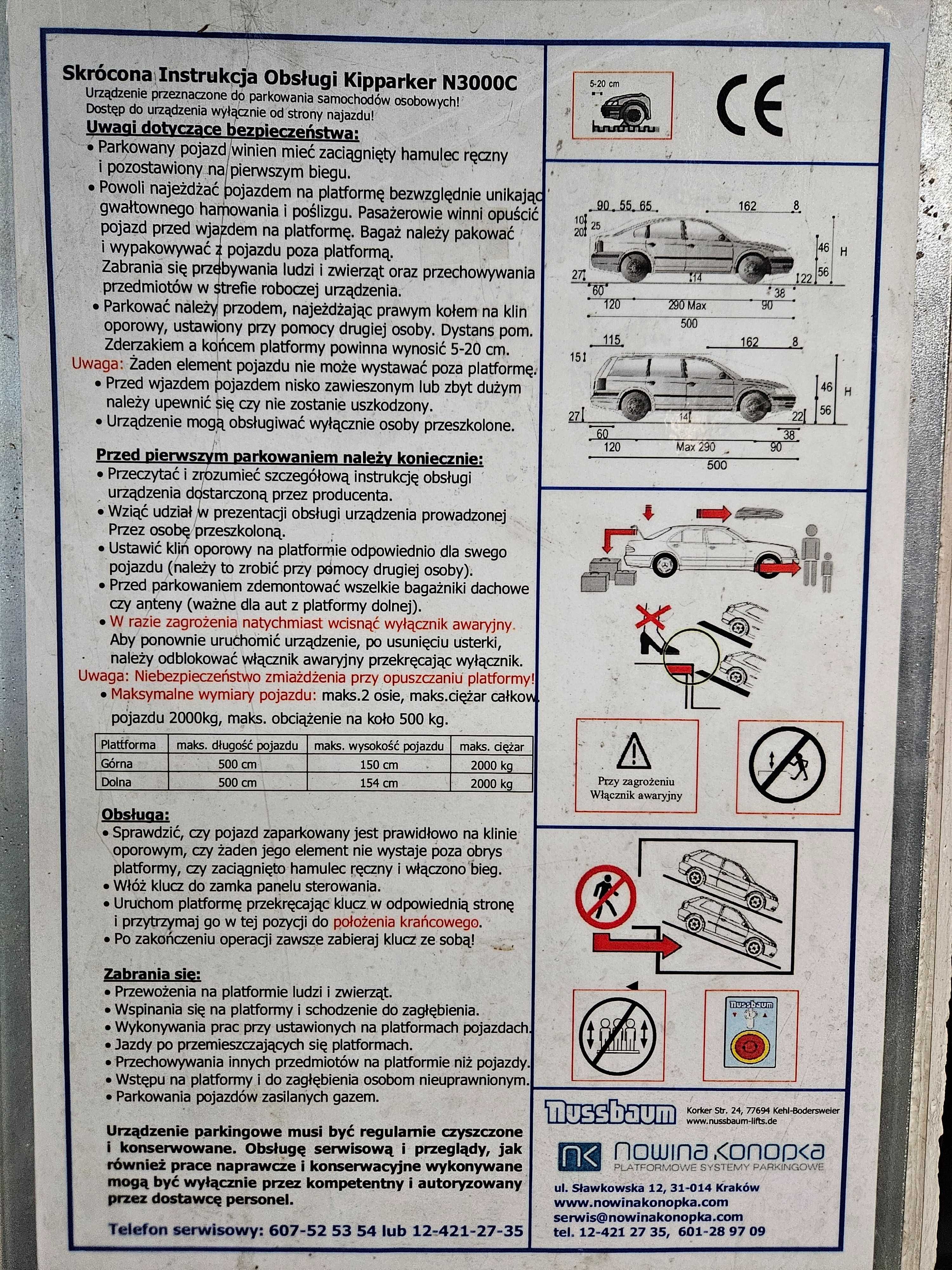 Miejsce parkingowe (platforma) na wynajem, Strońska 9a