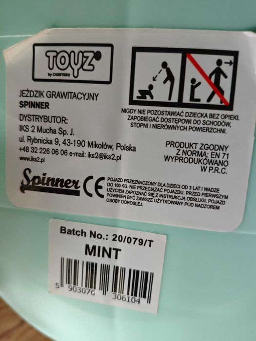 Jezdzik grawitacyjny zielony