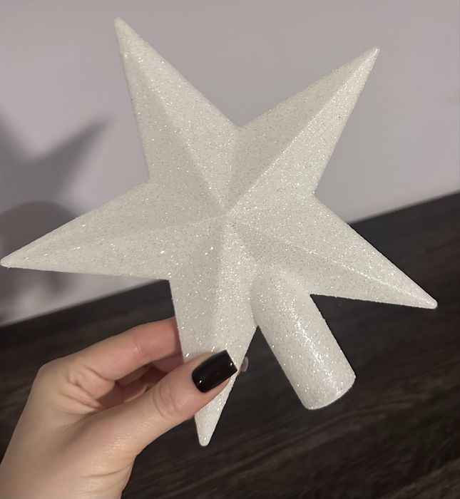 Czubek na choinkę brokatowy gwiazda marka Home&You