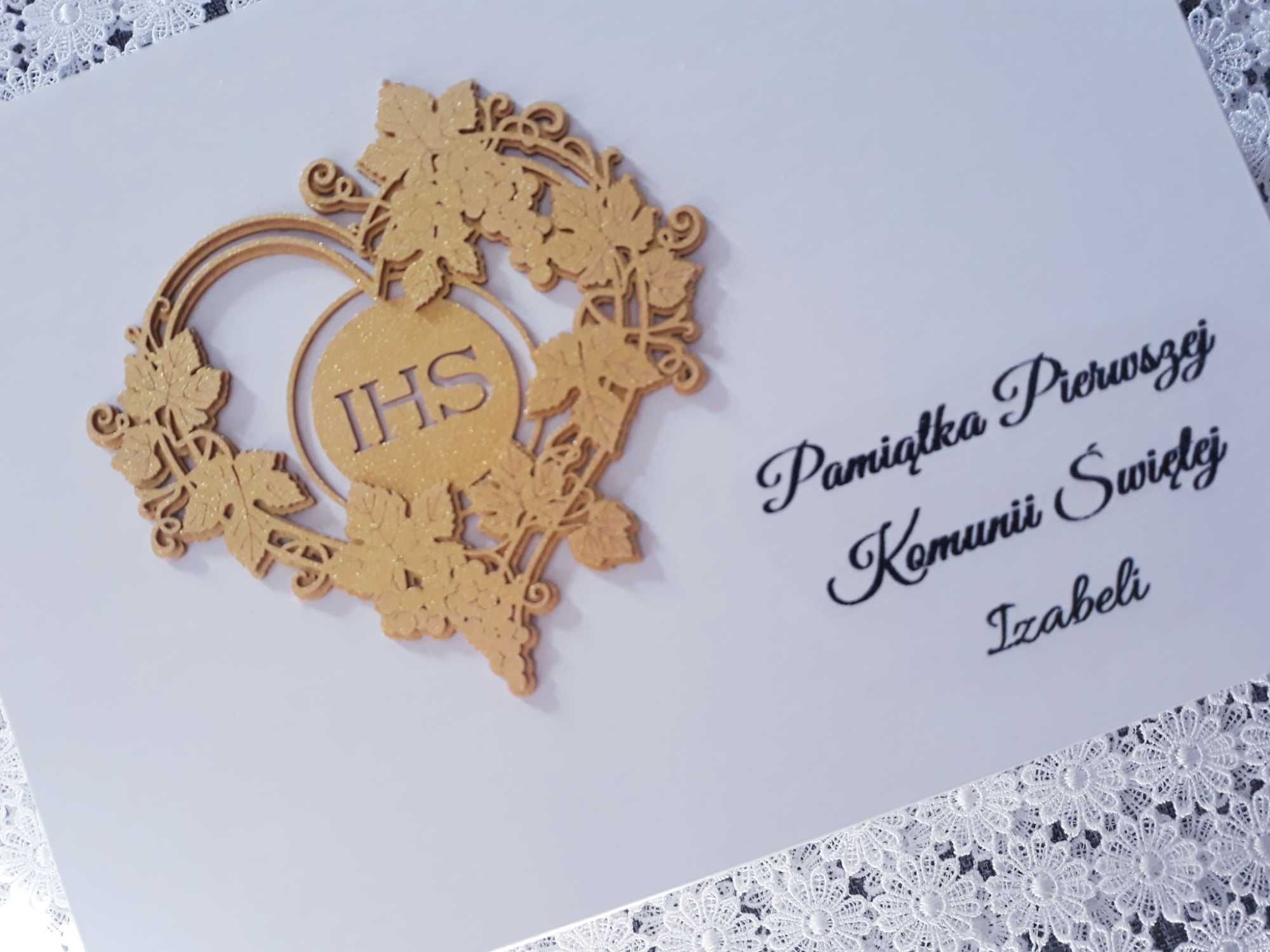 Pudełko skrzynka Komunia Święta pamiątka Komunii Świętej