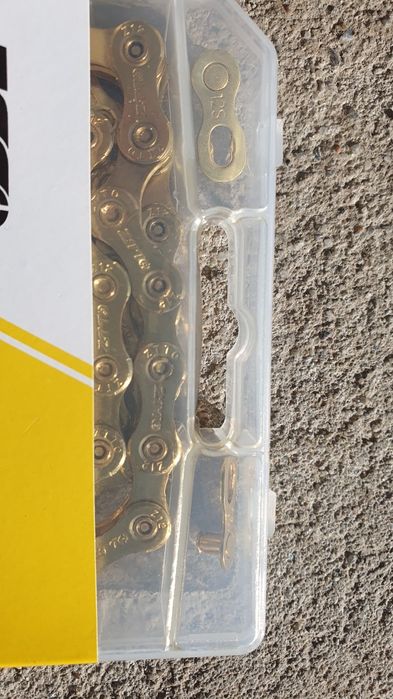 12-rzędowy łańcuch 12s złoty, powlekany