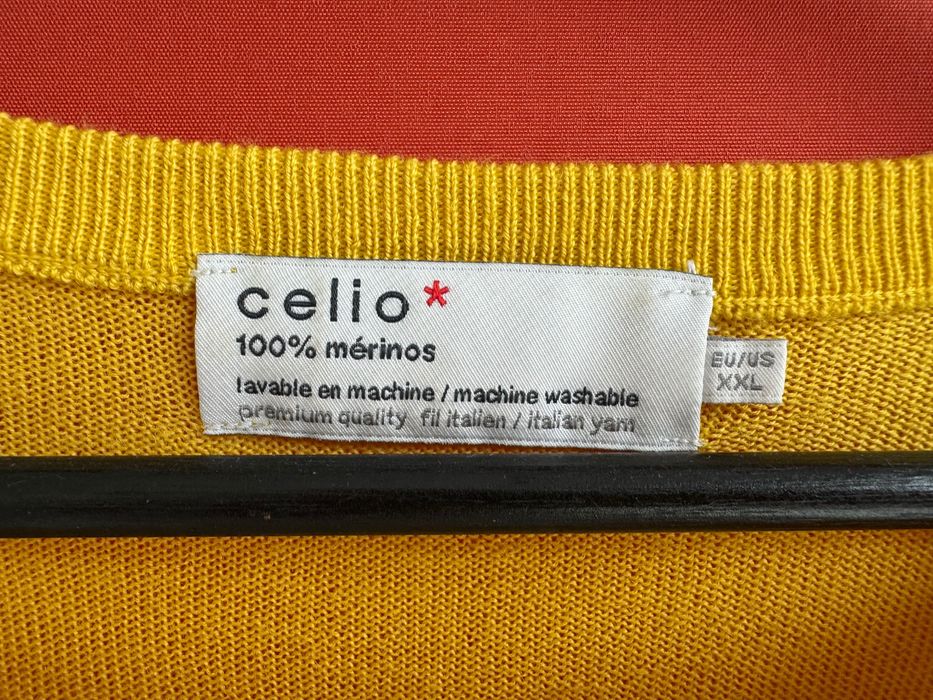 Celio Merino чоловічий шерстяний світер светр джемпер кофта розмір XXL