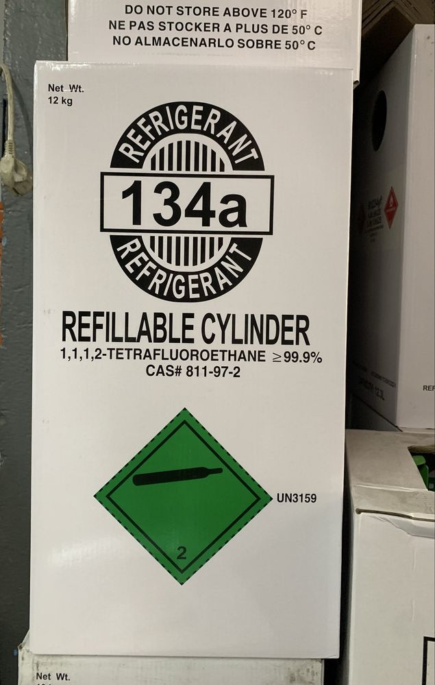Фреони r134a, r507A, 404a, 410a та інші