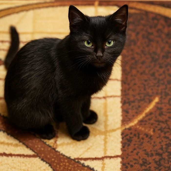 Urocza czarna kotka do adopcji