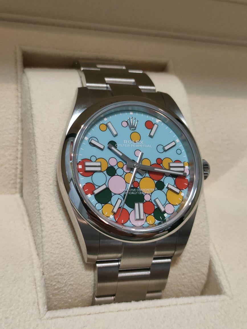 Rolex Oyster Perpetual 41mm Bubble 
Celebration"