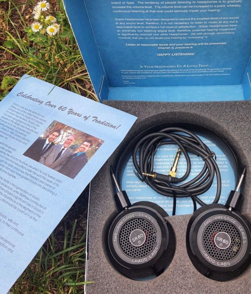 Навушники Grado SR80e (Оригінал, USA, повний комплект)