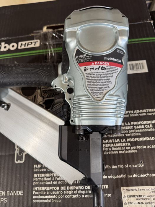 Нейлер Nailer Metabo HPT 90AE(S1) Hitachi пневмопистолет.30-34°