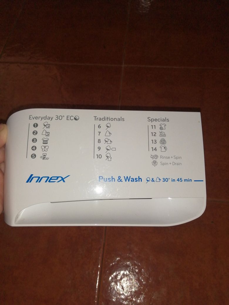 Gaveta detergente máquina de lavar roupa Indesit innex 7kg, bom estado