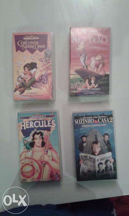 Filmes e Desenhos Animados em Cassetes VHS