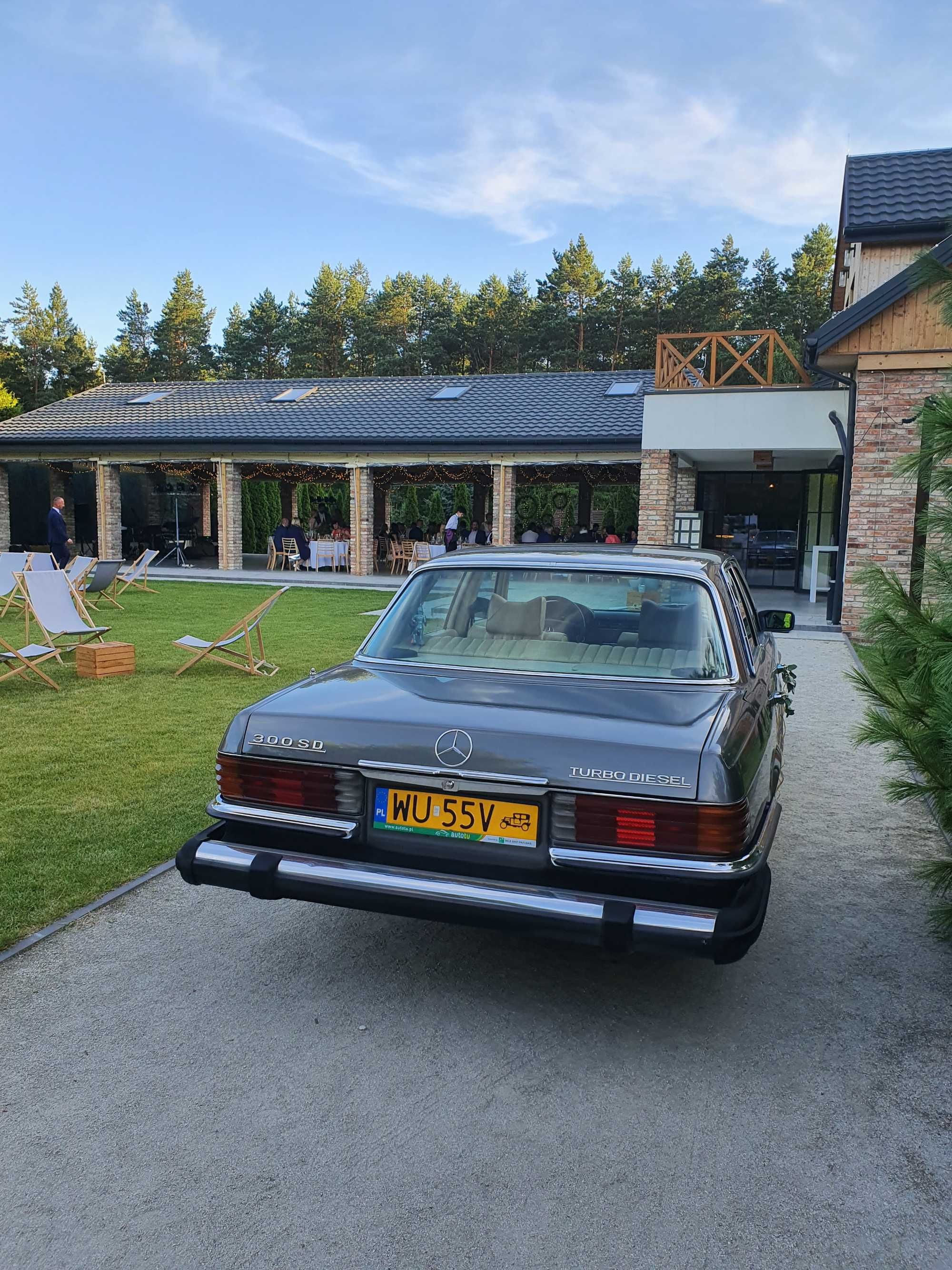 Mercedes S klasa- W116 - Samochód Auto do Ślubu - zabytkowy boho VW T1
