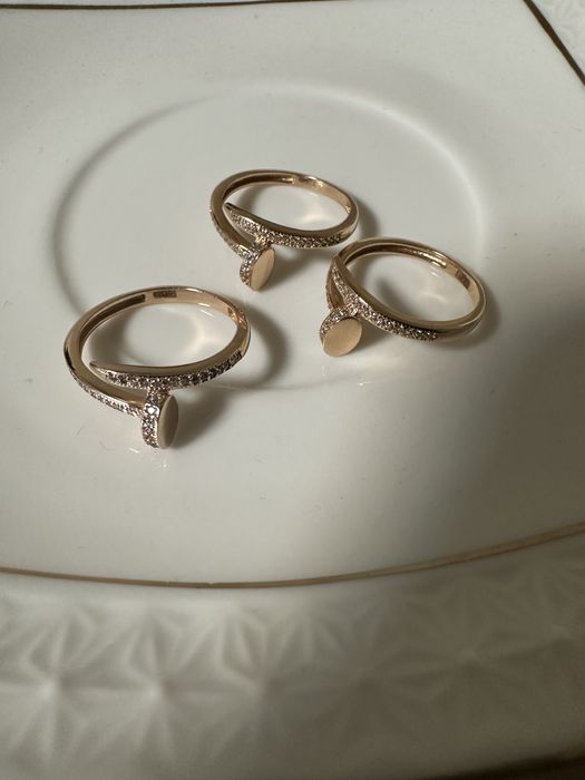 Каблучка гвіздок від 2.3г - золото 585 проба