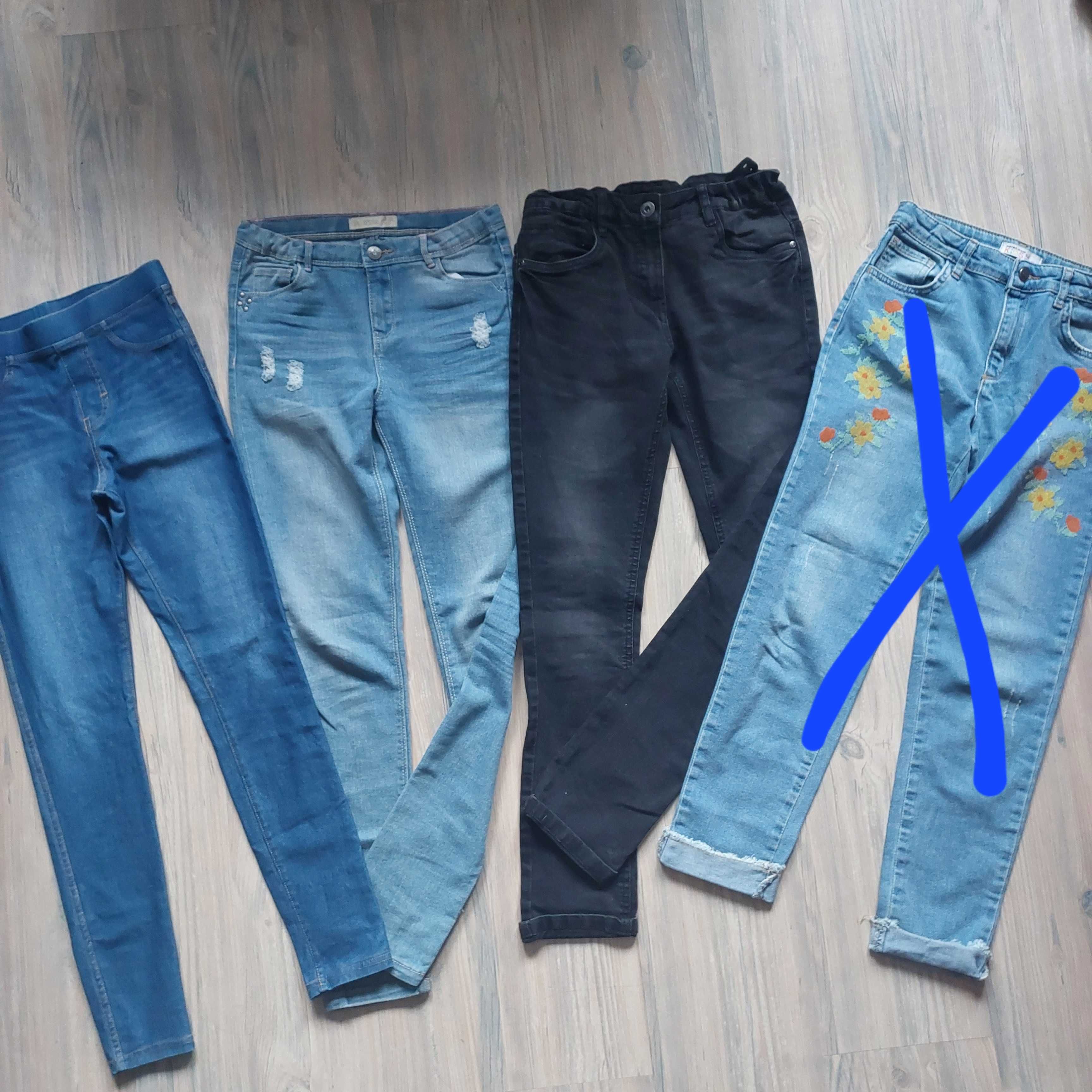 Пакет джинсовых вещей( куртка, сарафан, джинсы, джеггинсы) для девочки