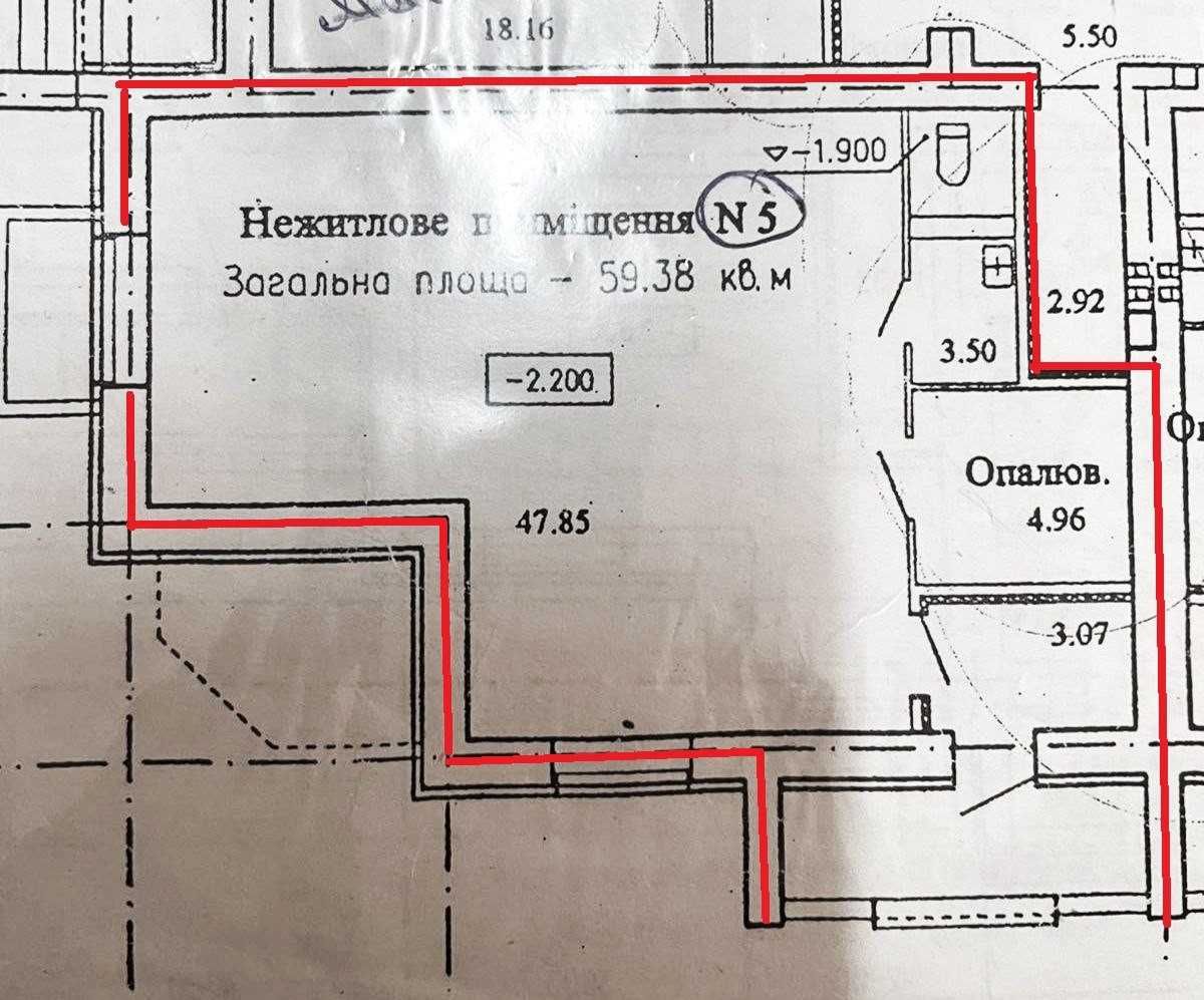 Продаж комерційного приміщення 58.3 м2 Виставка вул. Озерна