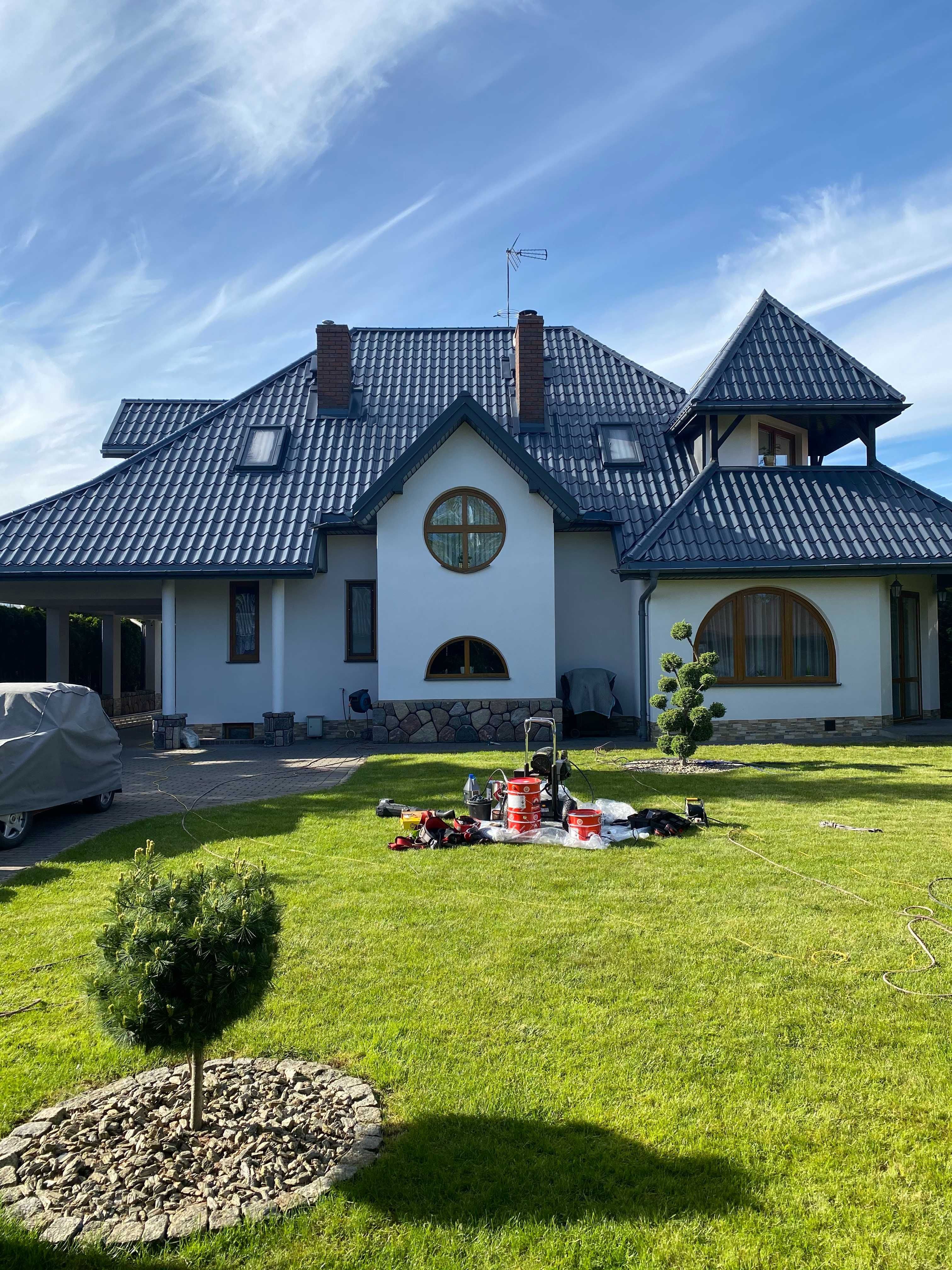 Mycie Malowanie Dachów Elewacji Czyszczenie dachu renowacja kominów
