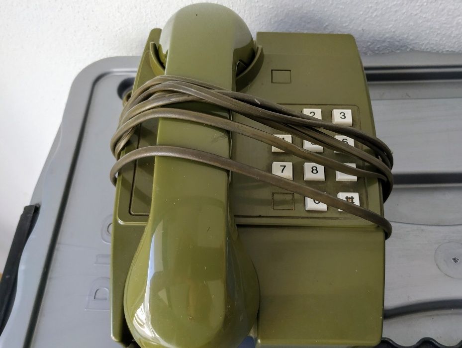 Telefone antigo vintage verde tropa portes incluídos