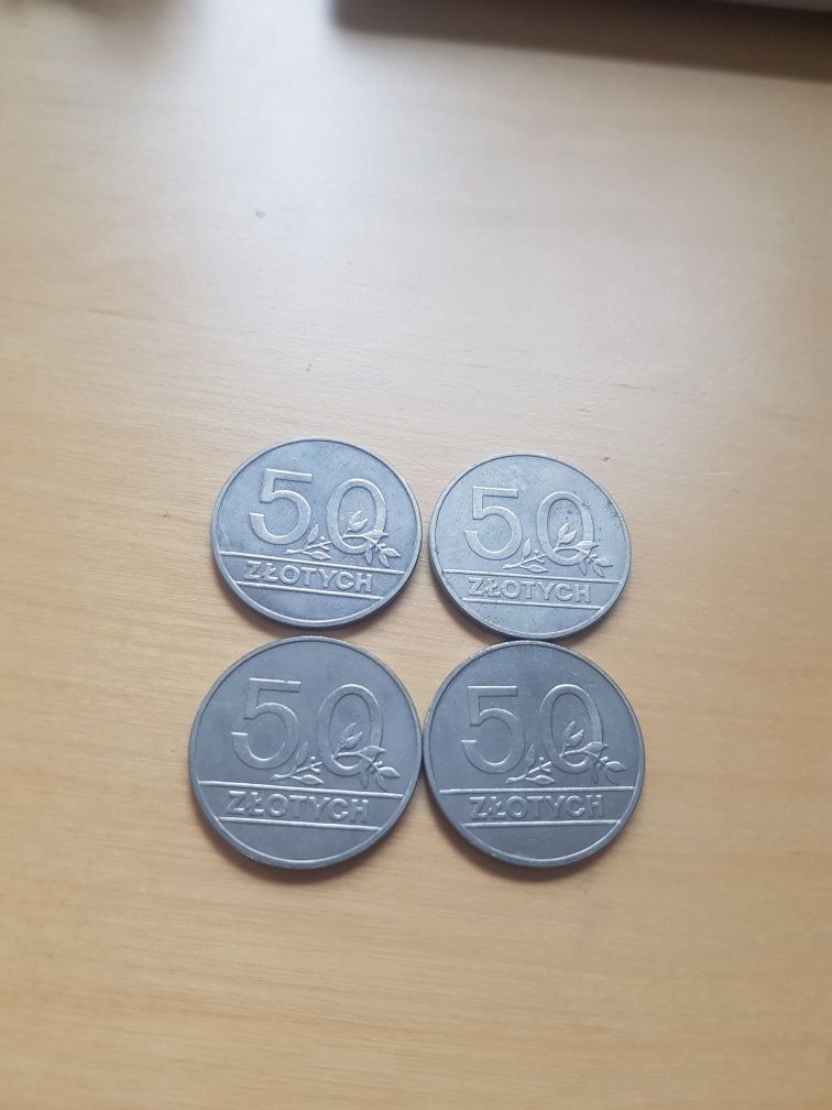 50 złotych - 1990 rok 4 sztuki