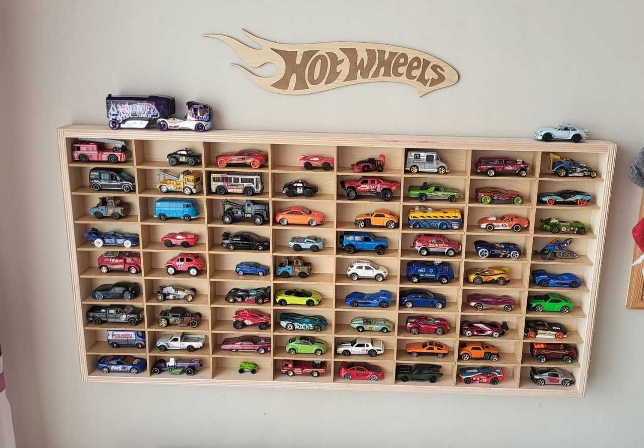 półka na resoraki hot wheels samochodziki ORGANIZER regał 1:64 garaż