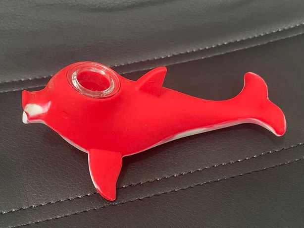 Lufka Silikonowa Delfinek Prezent Akcesoria dla palaczy Cybuchy Bonga