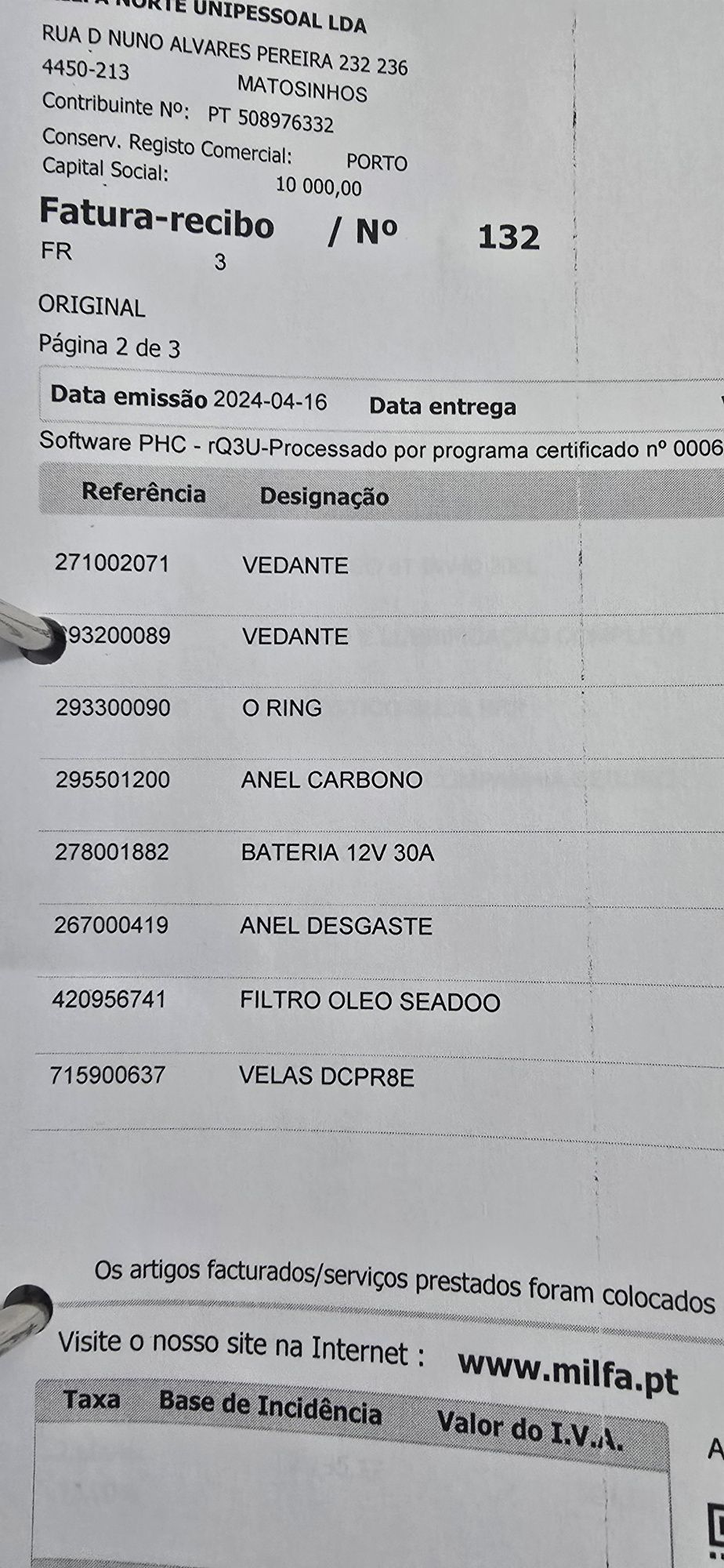 Mota de água Seadoo RXT 215