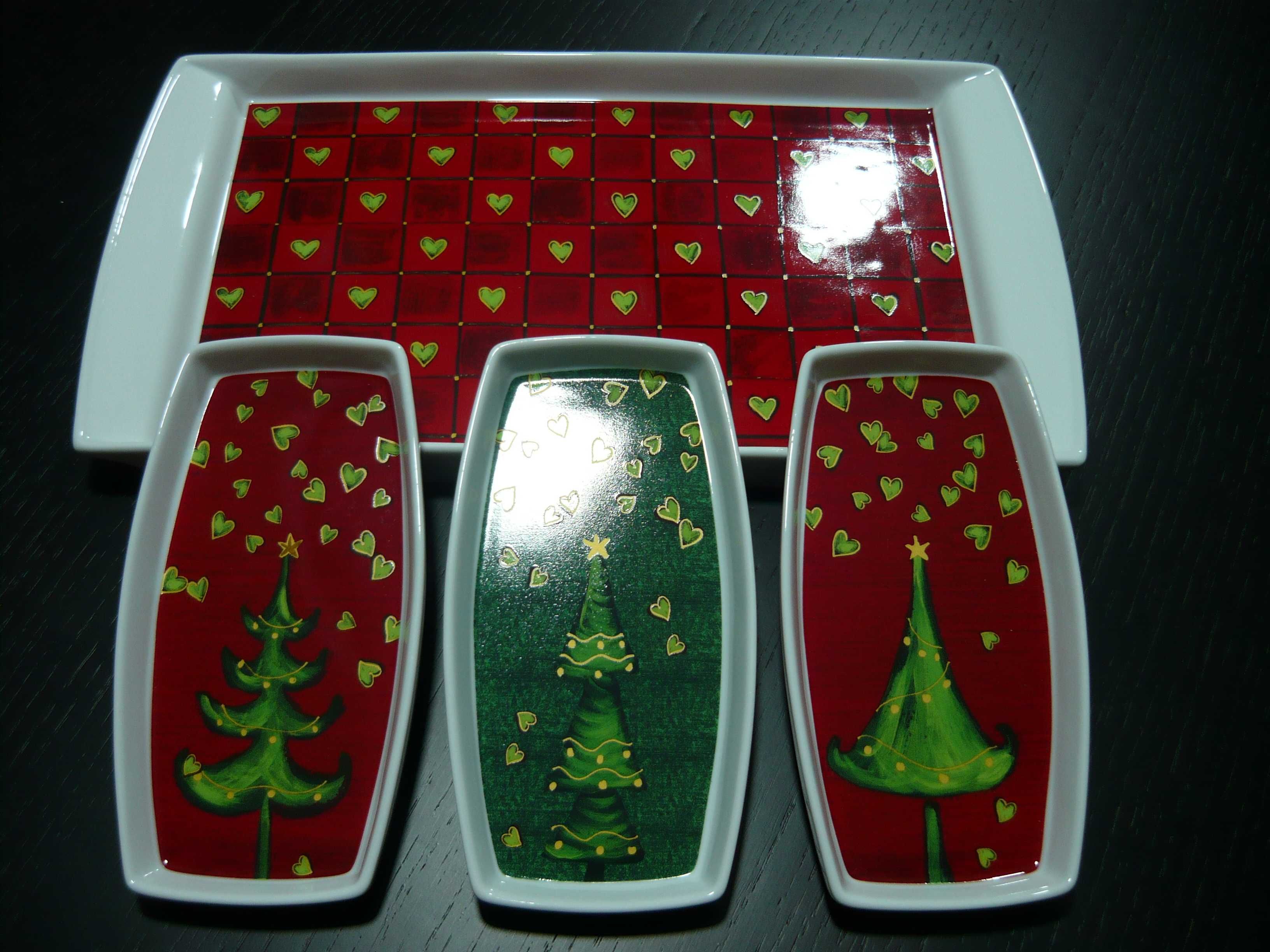 Loiça Natal - Prato louça - Conjunto de 4 Peças - MCHOICE