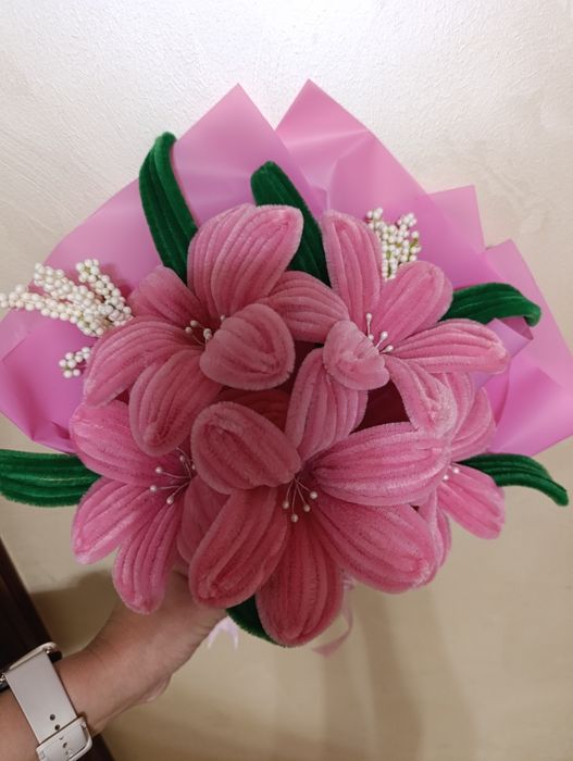 Квіти з синельного дроту. Букет. Подарунок.