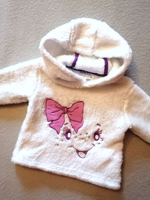 Ergee ciepła mięciutka bluza sweterek dla dziewczynki r. 74-80