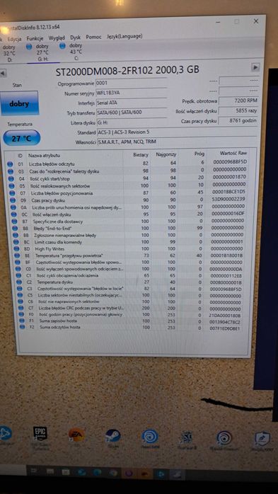 Dysk HDD 3,5" Seagate Barracuda 2TB  7200