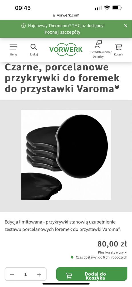 Przykrywki do foremek Vorwerk