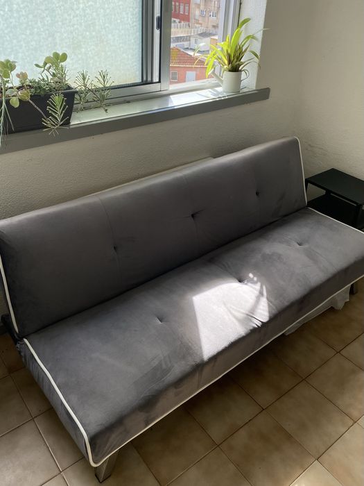 Sofa cama cinza