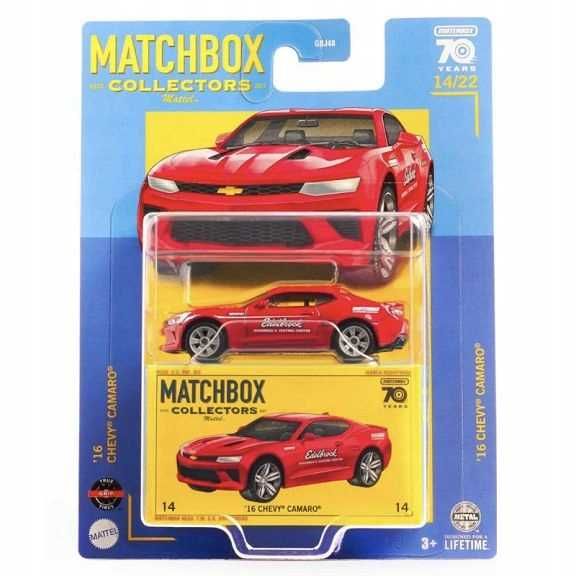MATCHBOX model 1:64, '16 Chevy Camaro, seria COLLECTORS