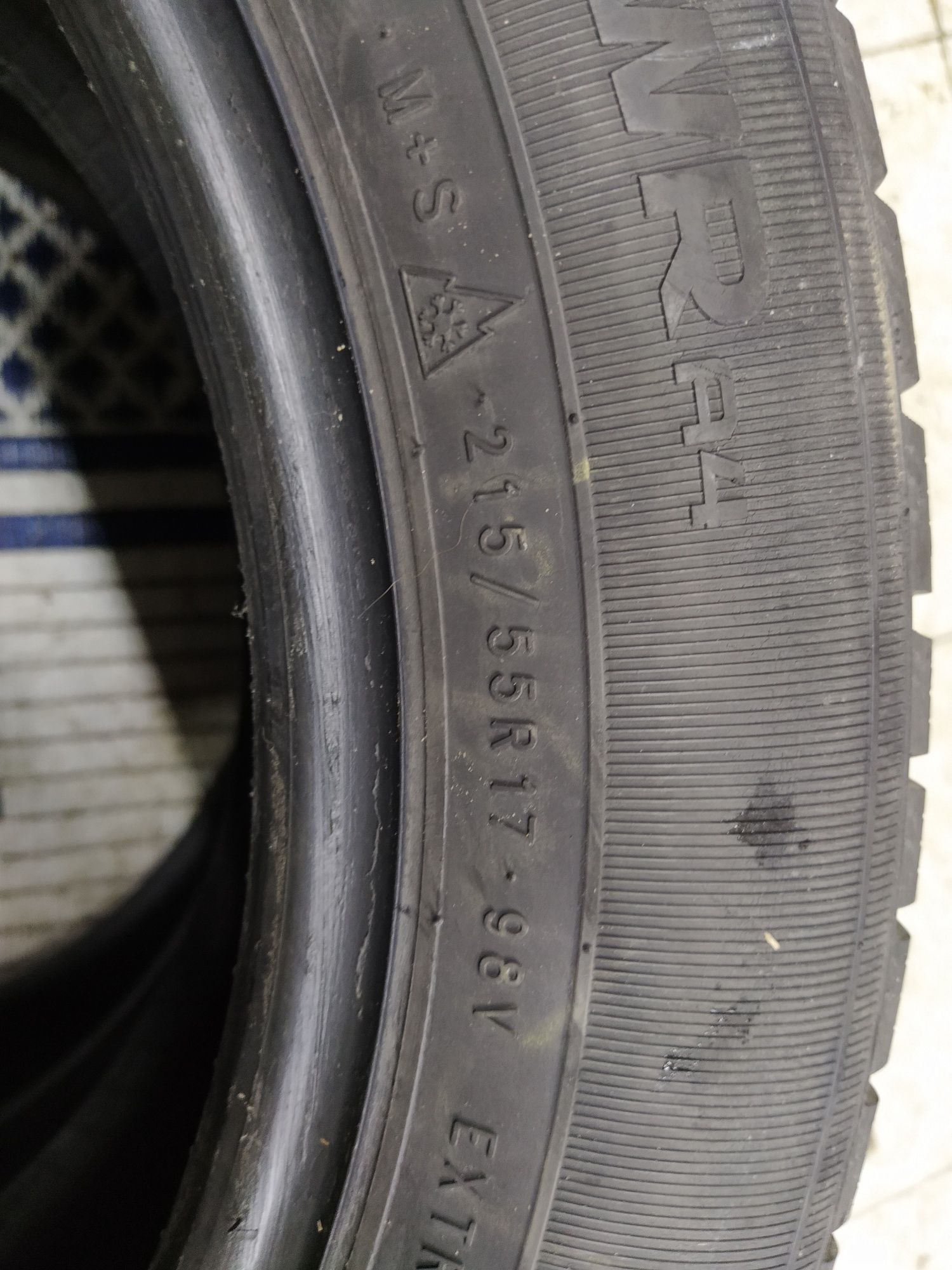 2 Opony zimowe 215/55r17 NOKIAN 6mm