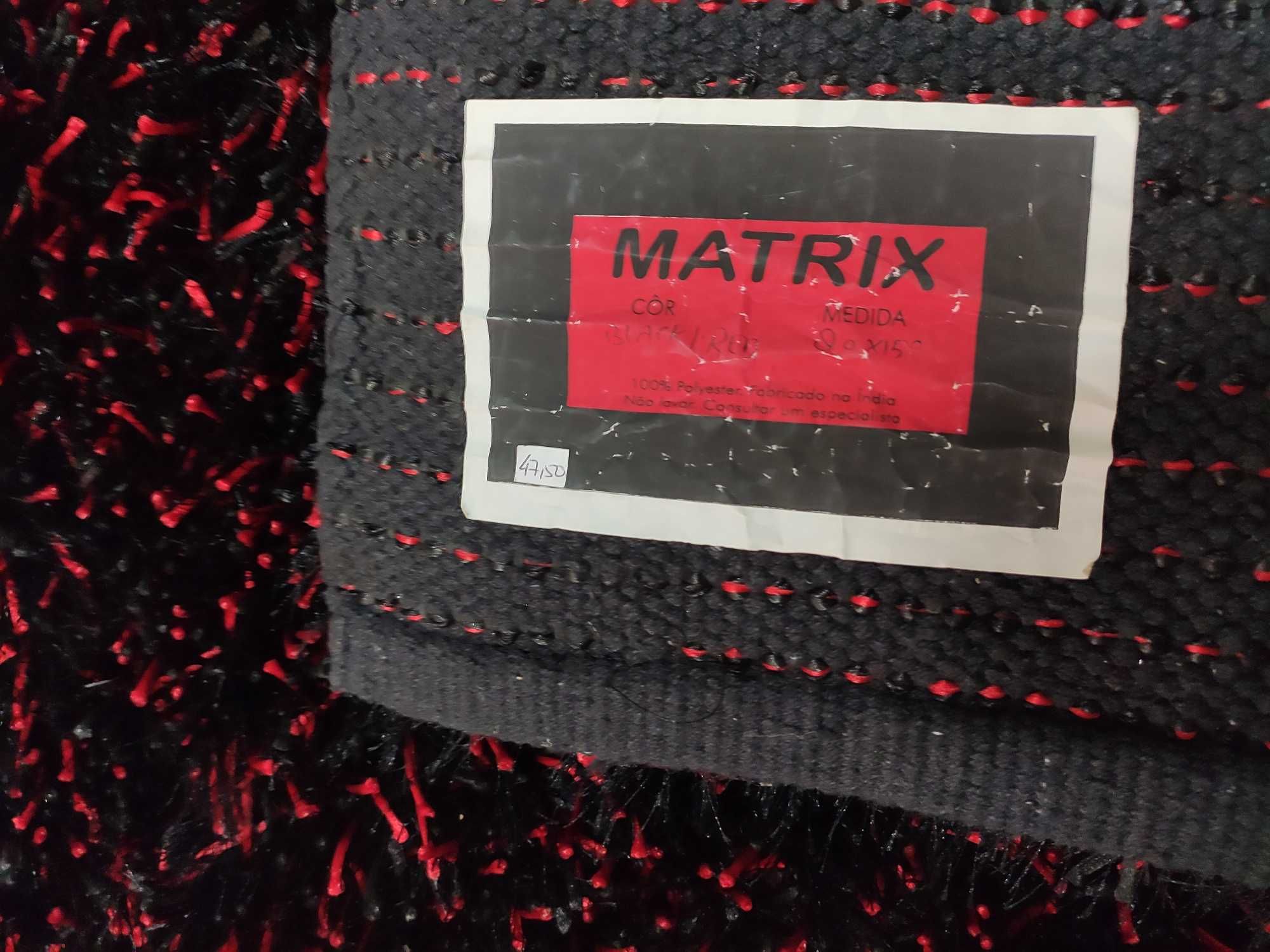 Tapete MATRIX 90x150 Vermelho e Preto