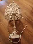 Lampa drewniana boho rustykalna wilkinowa rattanowa Westwing