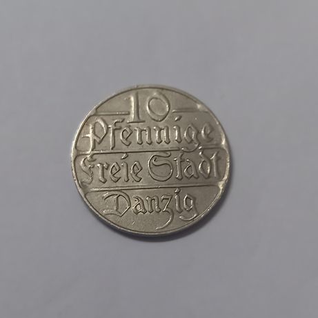 Wolne Miasto Gdańsk-10  Pfennig 1923 r
