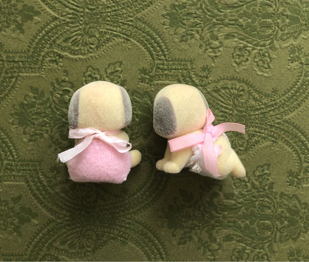 Sylvanian Families Epoch pieski Ivory Patches Dogs Twins bliźniaki