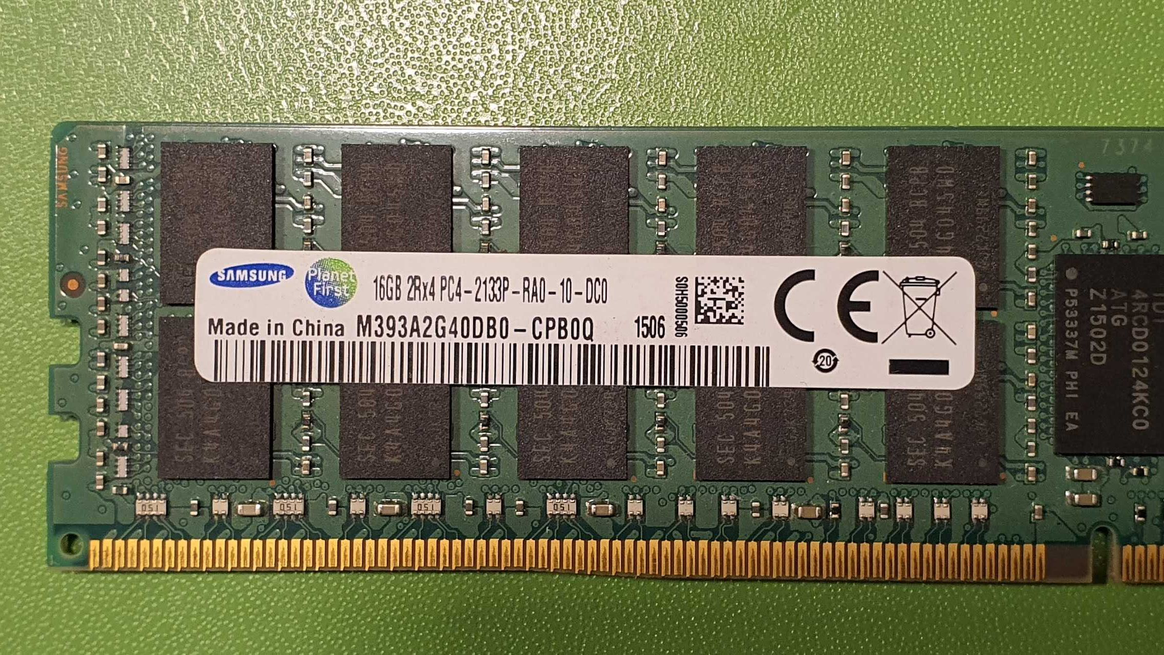 DIMM Memória Samsung 16GB DDR4 - ecc