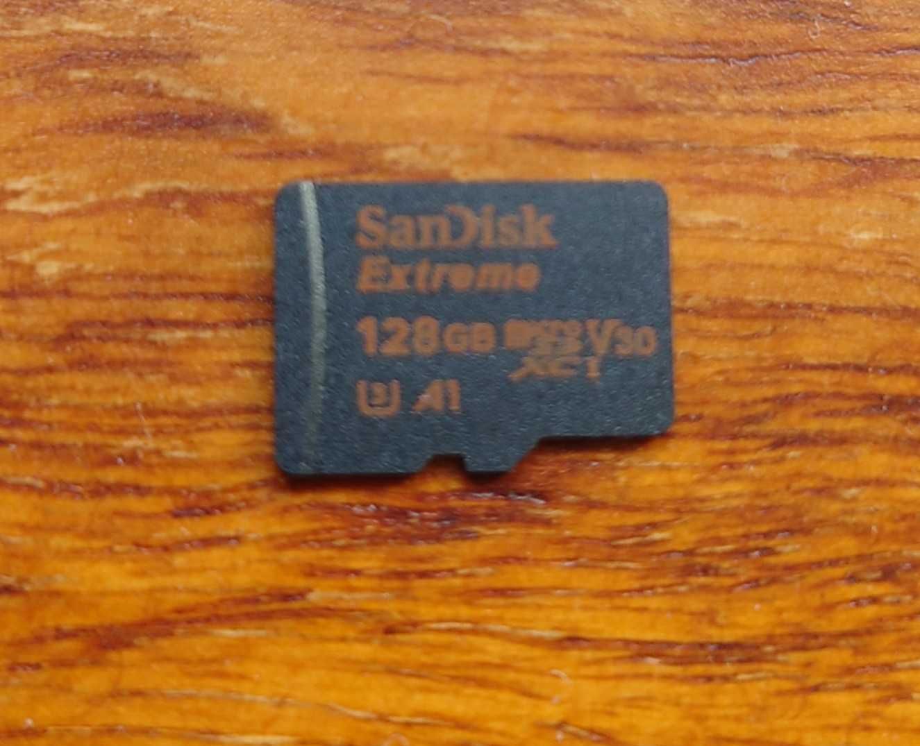 SanDisk Extreme microSDXC 128GB V30 100/90 MB/s A1 U3 4K Karta Pamięci