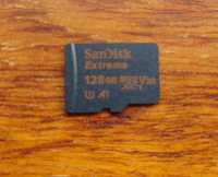 SanDisk Extreme microSDXC 128GB V30 100/90 MB/s A1 U3 4K Karta Pamięci