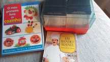 Livros e fichas de cozinha, vintage