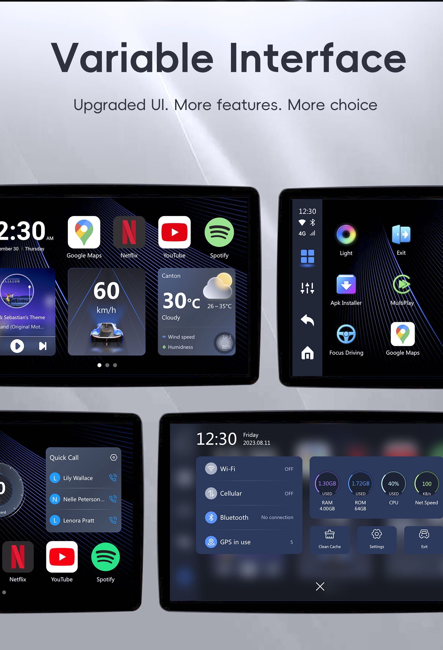 Ottocast P3 Lite авто приставка с Android 12 через CarPlay, YouTube