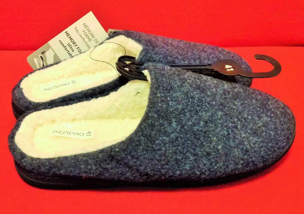 Bambosze męskie nowe ciepłe kapcie  filcowe 41