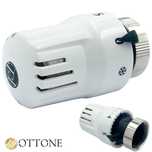 Głowica Termostatyczna Gwint M30x1.5 Biała Grzejnika Termostat Ottone
