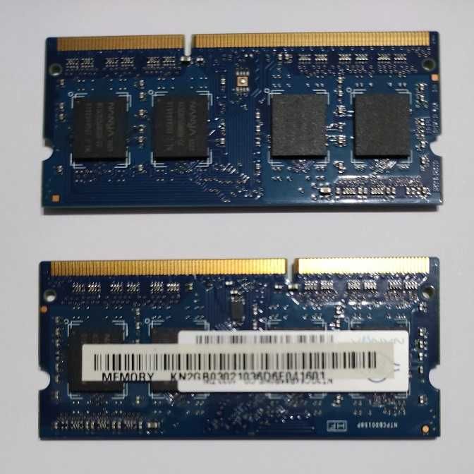 Memórias NANYA 2x2GB DDR3-1333 CL9 SoDimm