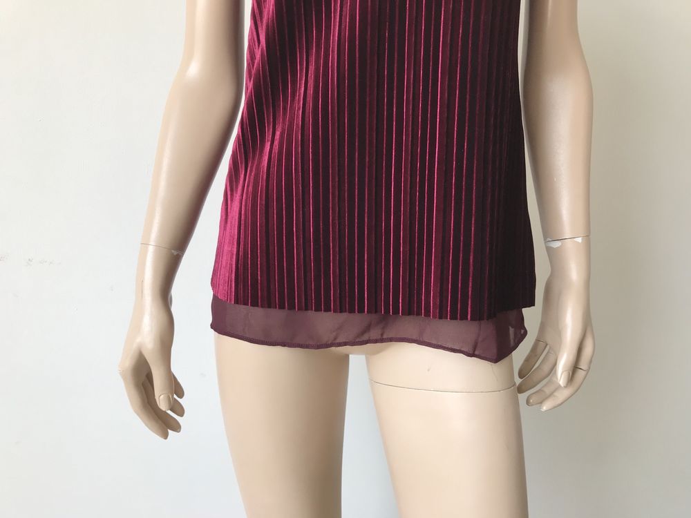 Massimo Dutti top damski S welur NOWY