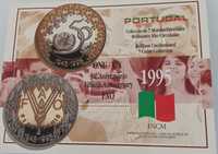 7 Moedas Correntes Brilhantes Não circuladas 1995 INCM