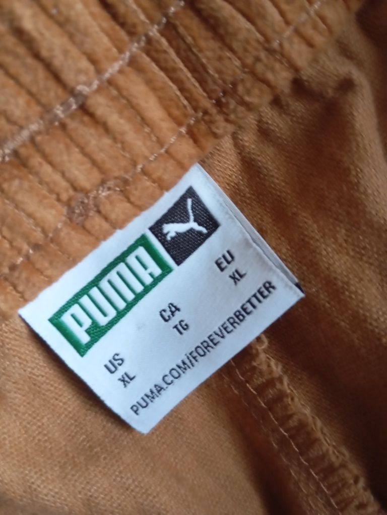 PUMA XL struksowe rude spodnie wygodne