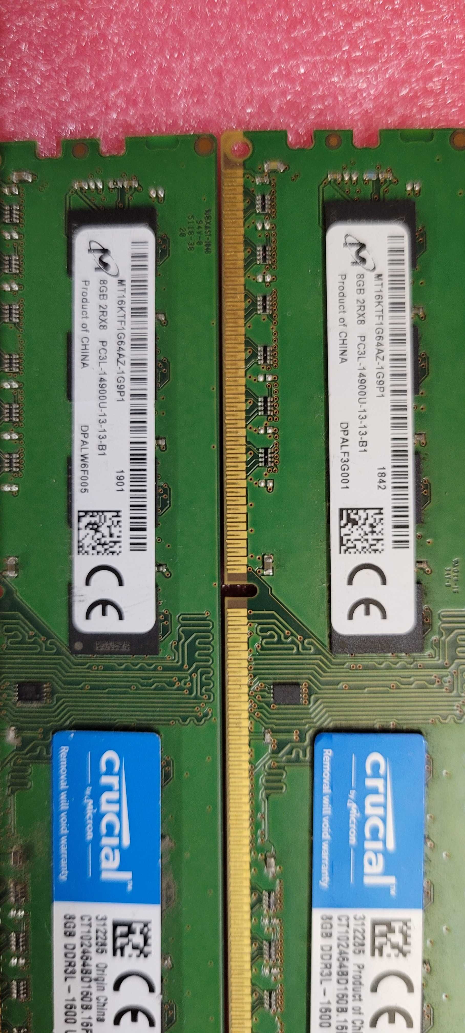 KIT 16GB 8GB + 8GB  1866 DDR3 2Rx8 MICRON PC3L-14900U 13-13-B1
