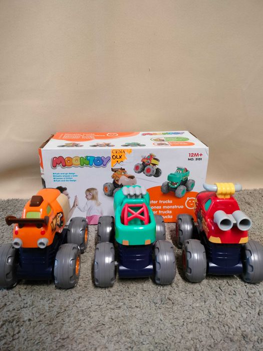 Autko Monster Trucks zestaw 3 pojazdy
