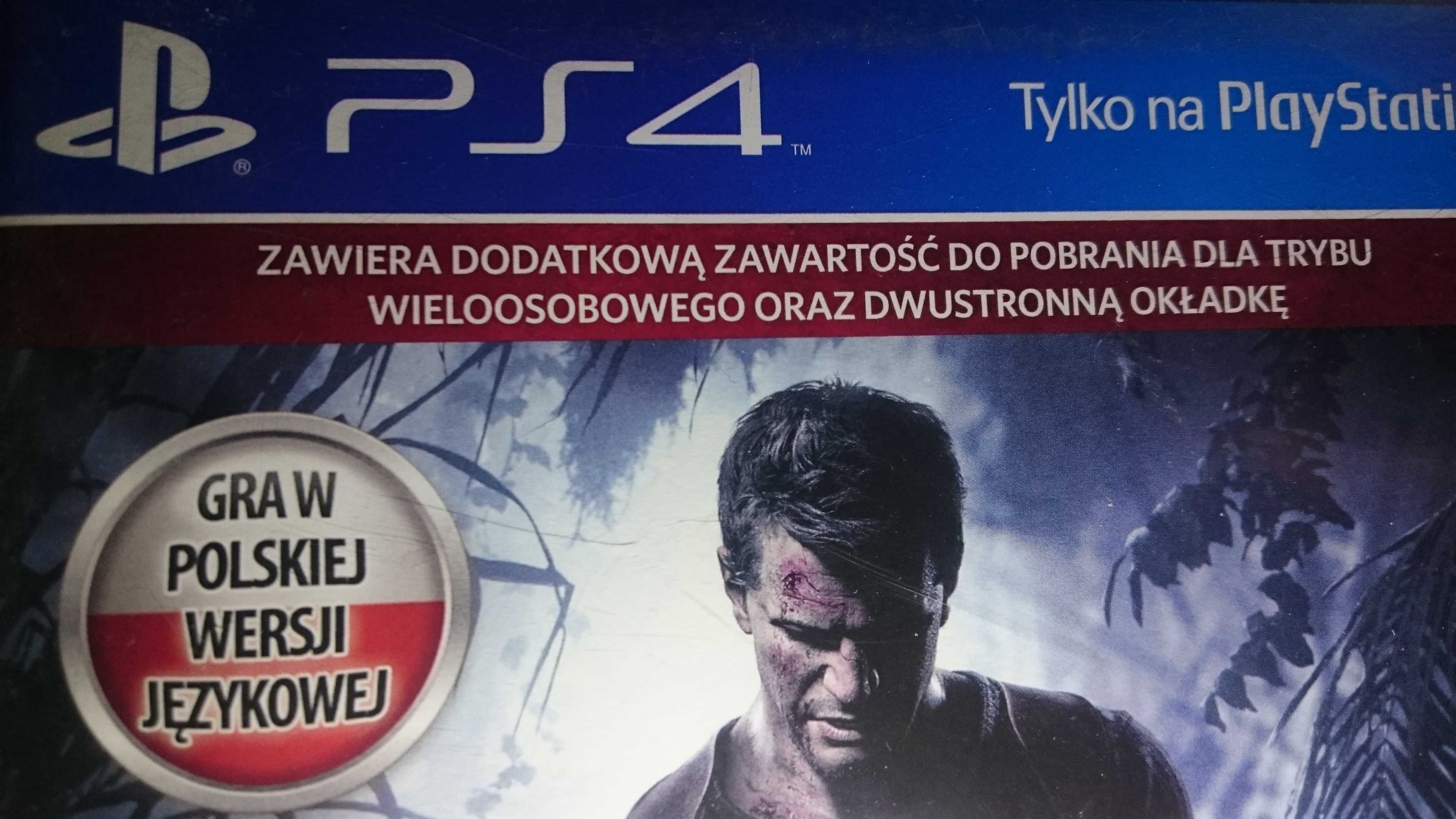 Gra Uncharted 4 PL PS4  Playstation 4 GTA Spiderman Wiedźmin