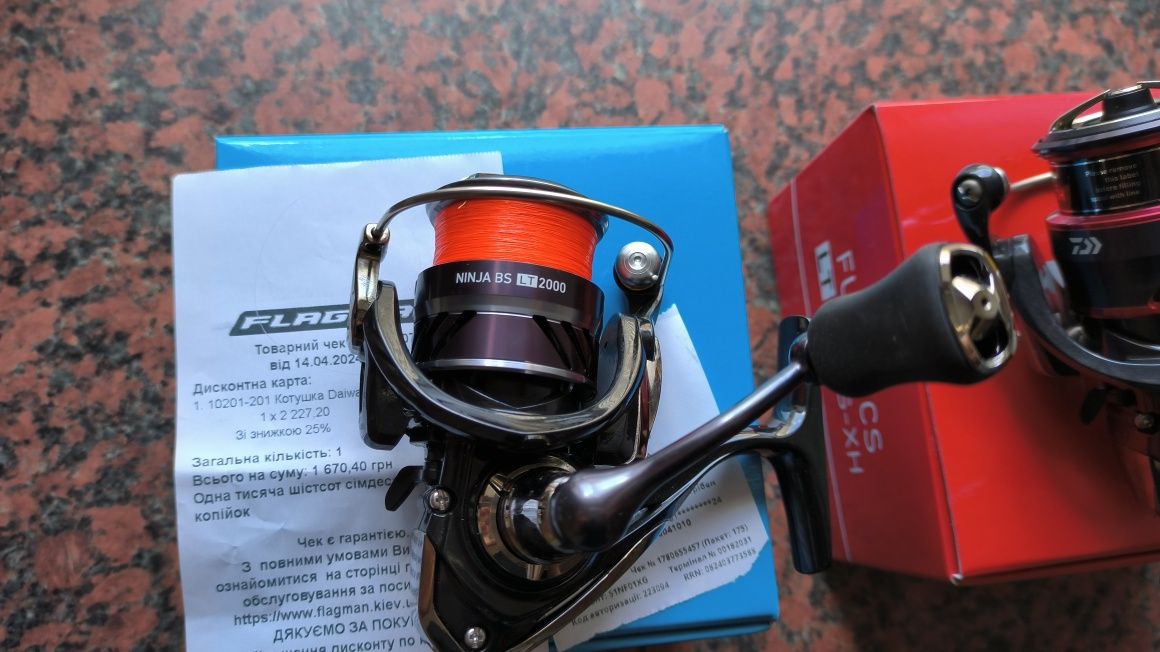 Продаю катушку Daiwa ninja bs 2000 новая